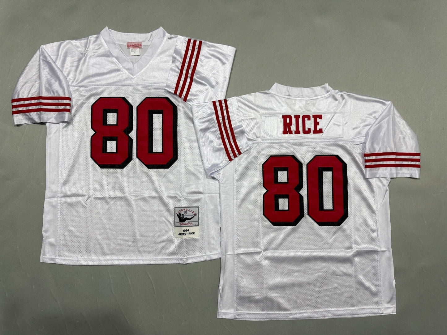 SAN FRANCISCO 49ERS JERRY RICE WHITE VINTAGE JERSEY