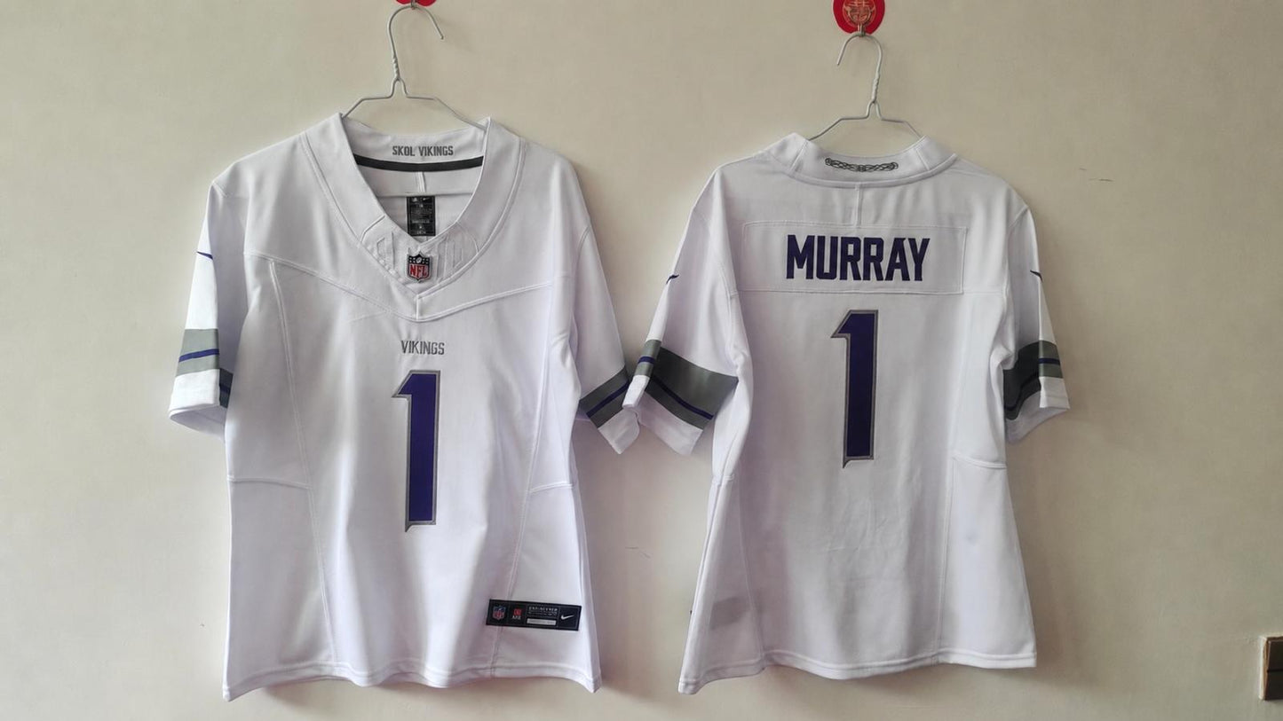 MINNESOTA VIKINGS KYLER MURRAY SNOW WHITE JERSEY