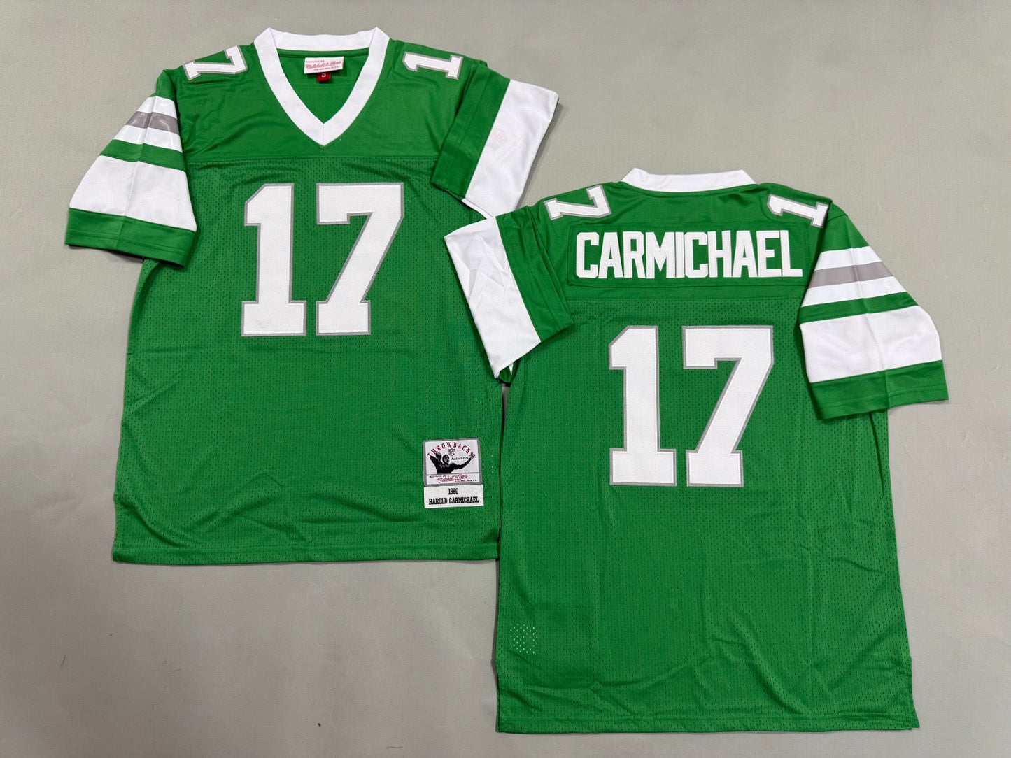PHILIDELPHIA EAGLES HAROLD CARMICHAEL GREEN VINTAGE JERSEY