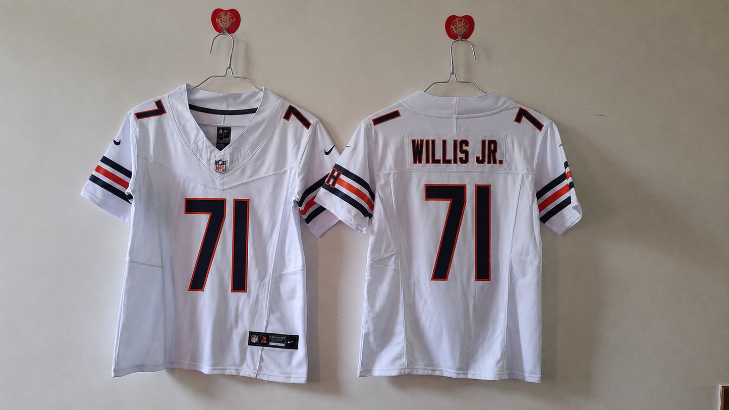 CHICAGO BEARS JEDRICK WILLIS JR WHITE JERSEY