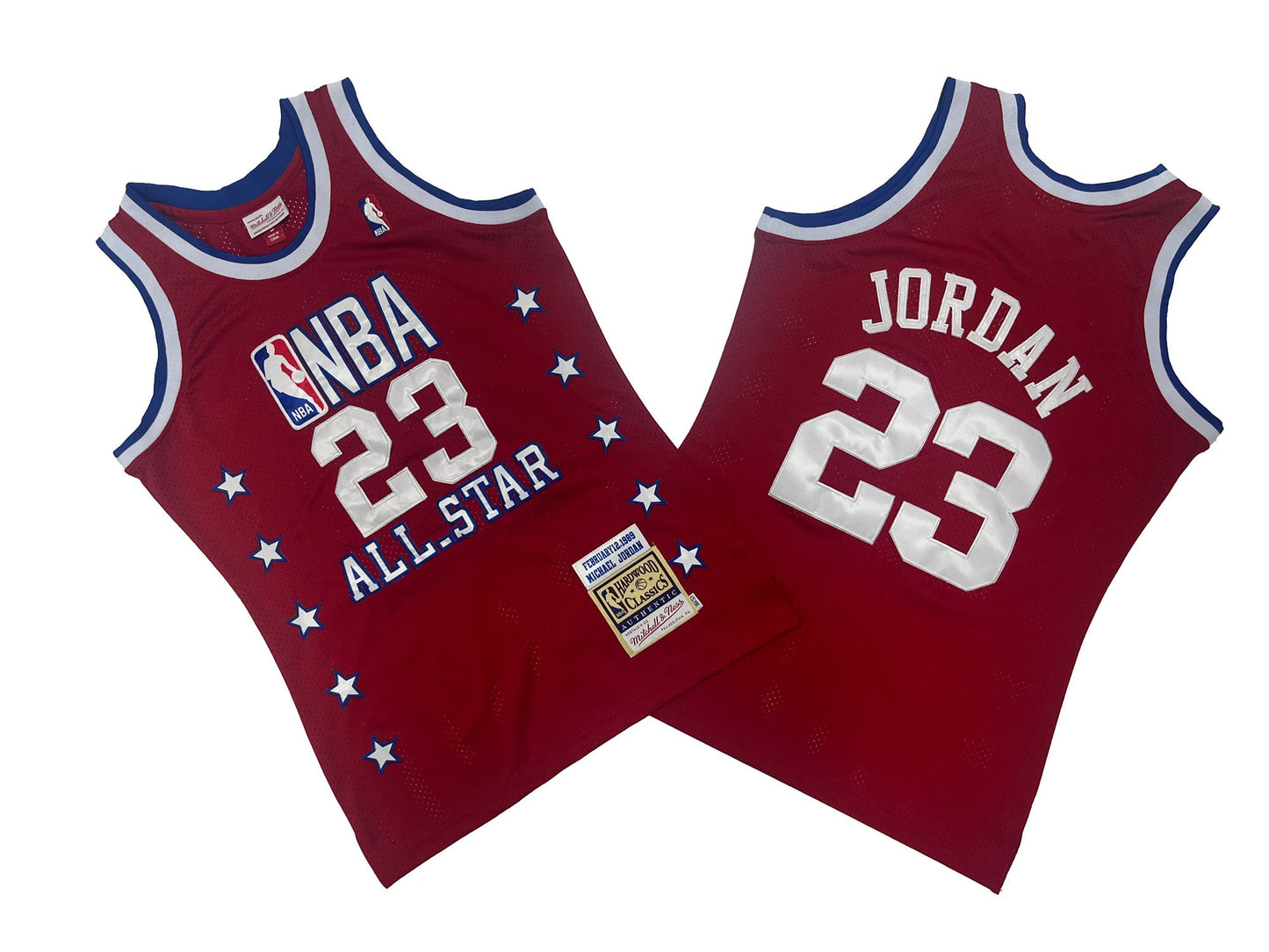 CHICAGO BULLS MICHAEL JORDAN RED ALL STAR VINTAGE JERSEY