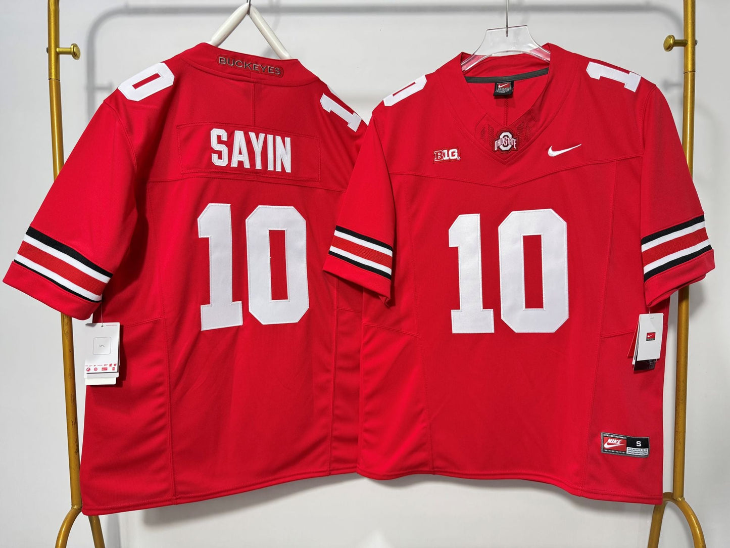 OHIO STATE BUCKEYES JULIAN SAYIN RED JERSEY