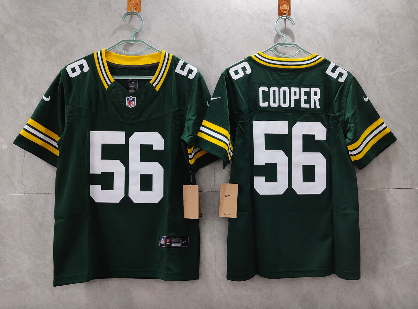 GREEN BAY PACKERS EDGERRIN COOPER GREEN JERSEY