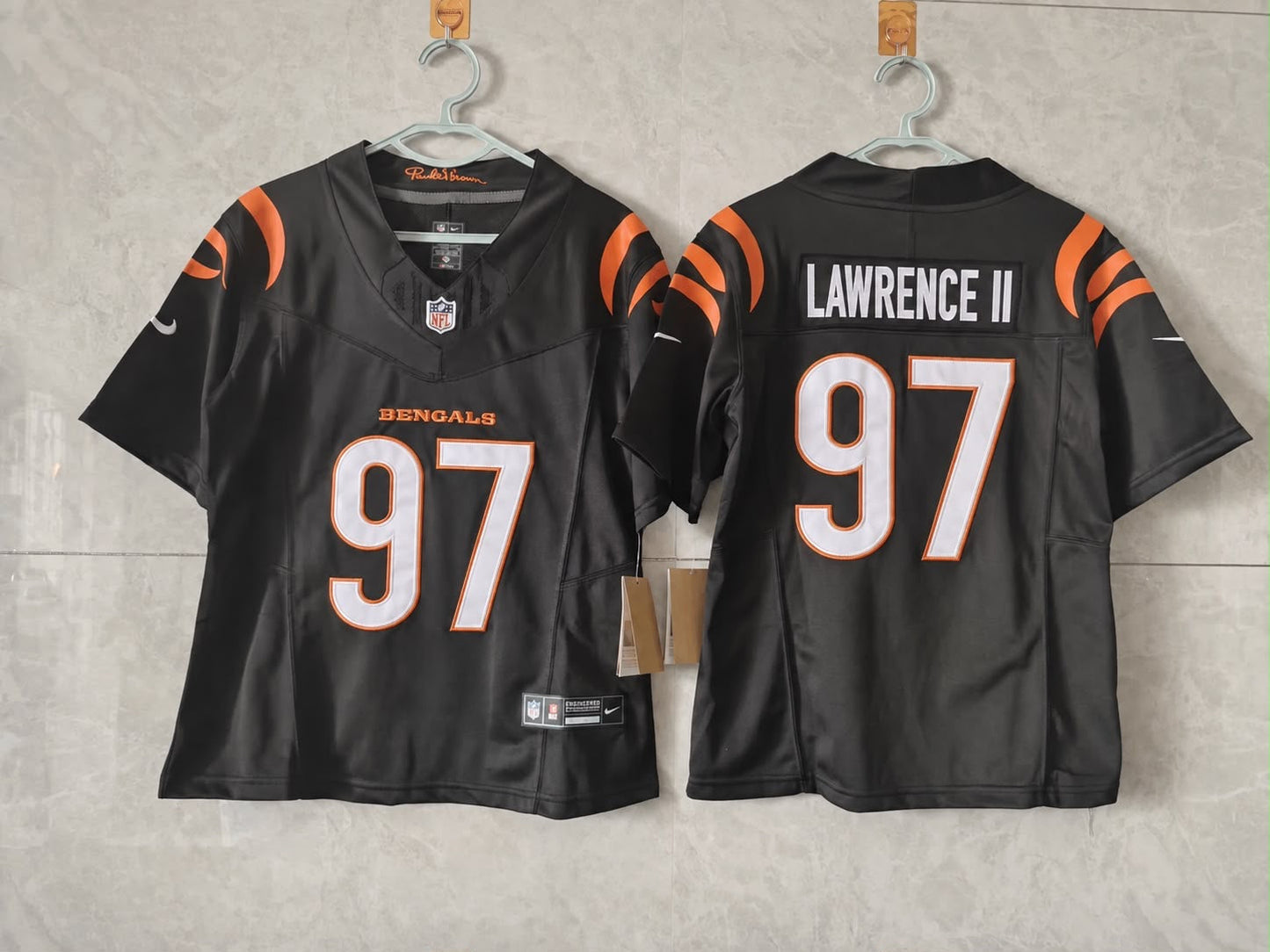CINCINNATI BENGALS DEXTER LAWRENCE II BLACK JERSEY