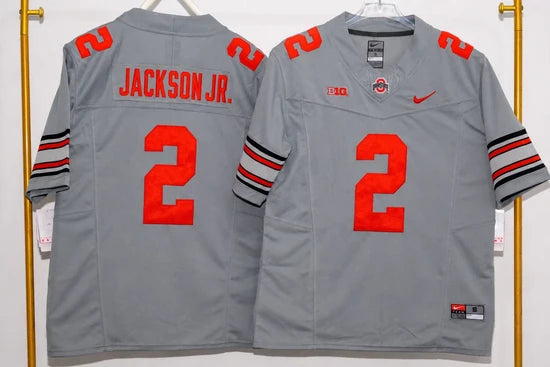OHIO STATE BUCKEYES KENYATTA JACKSON JR GREY JERSEY