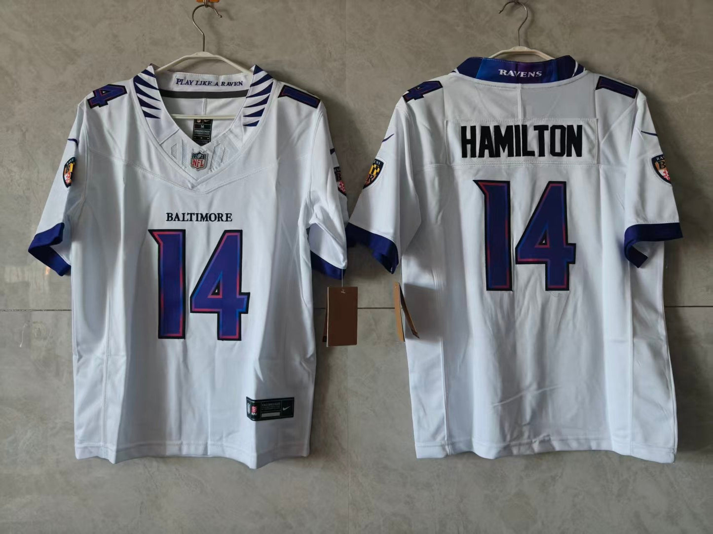 Baltimore Ravens Kyle Hamilton White Jersey