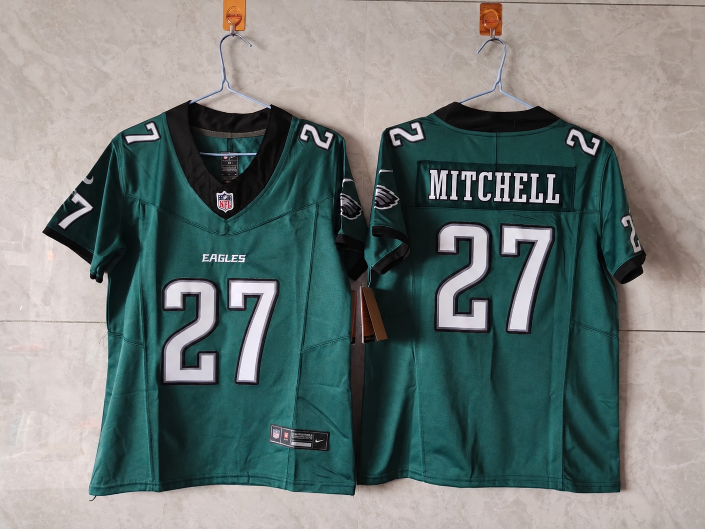 PHILADELPHIA EAGLES QUINYON MITCHELL GREEN JERSEY