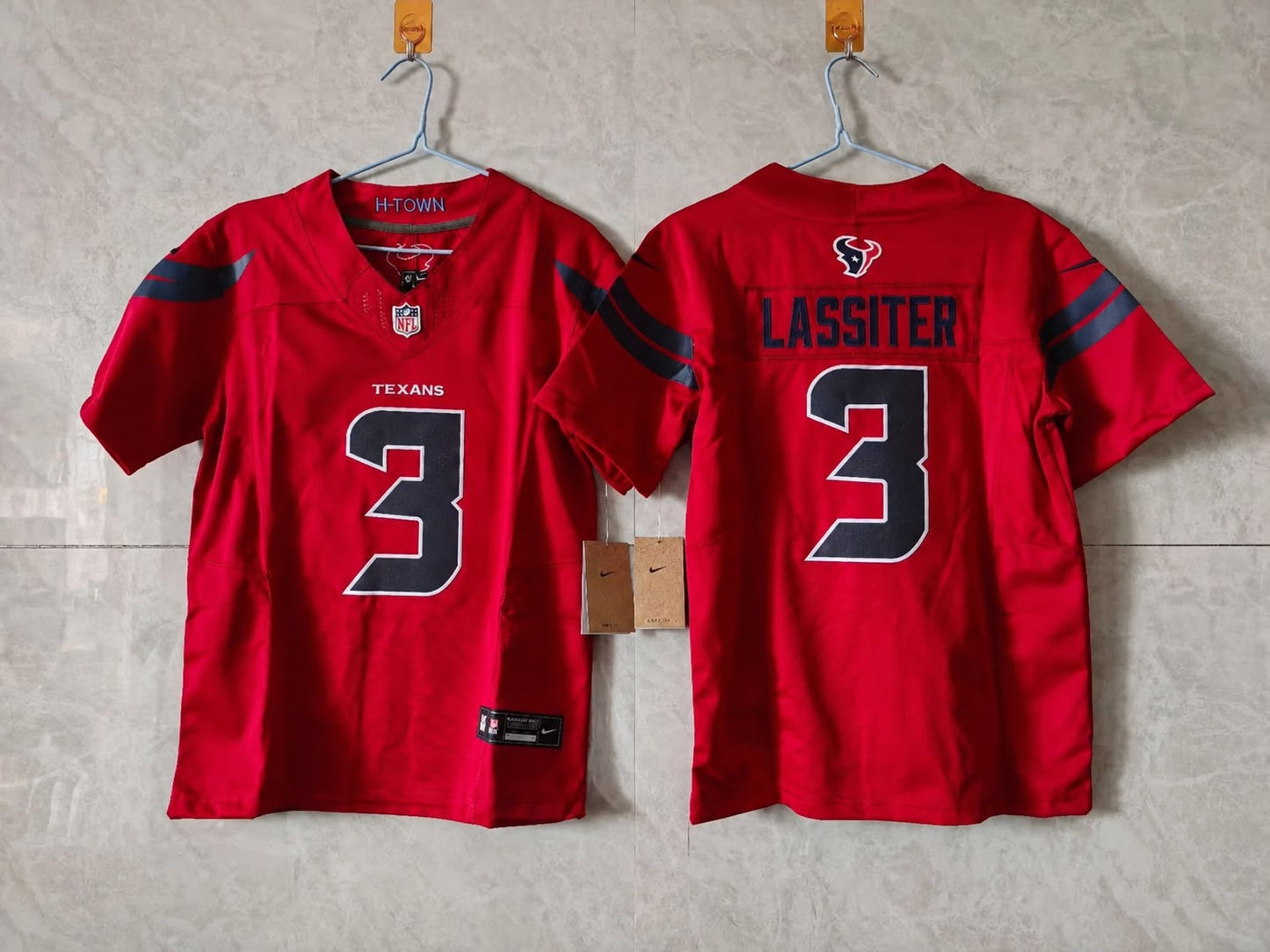 HOUSTON TEXANS KAMARI LASSITER BATTLE RED JERSEY