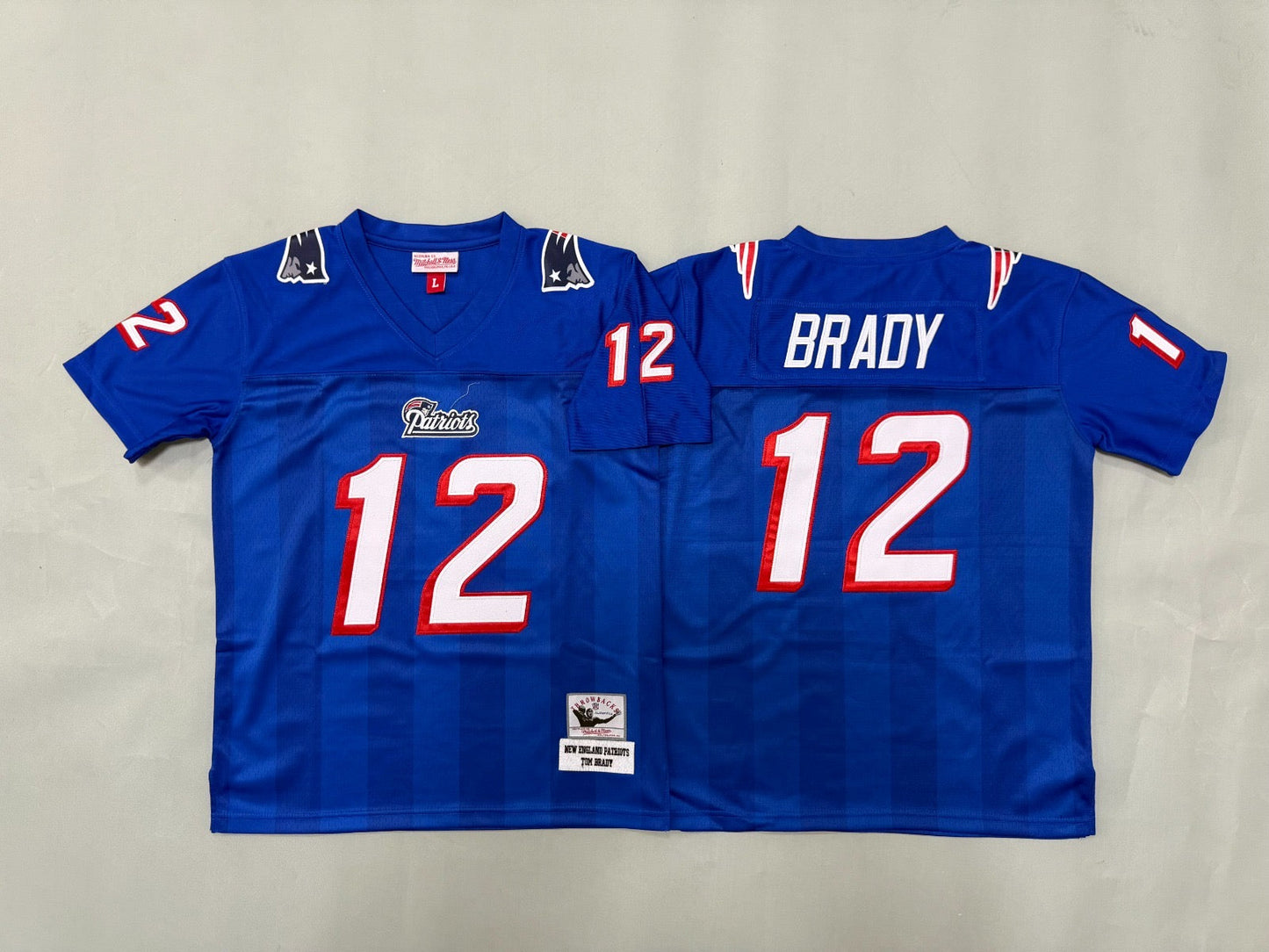 NEW ENGLAND PATRIOTS TOM BRADY RETRO BLUE VINTAGE JERSEY