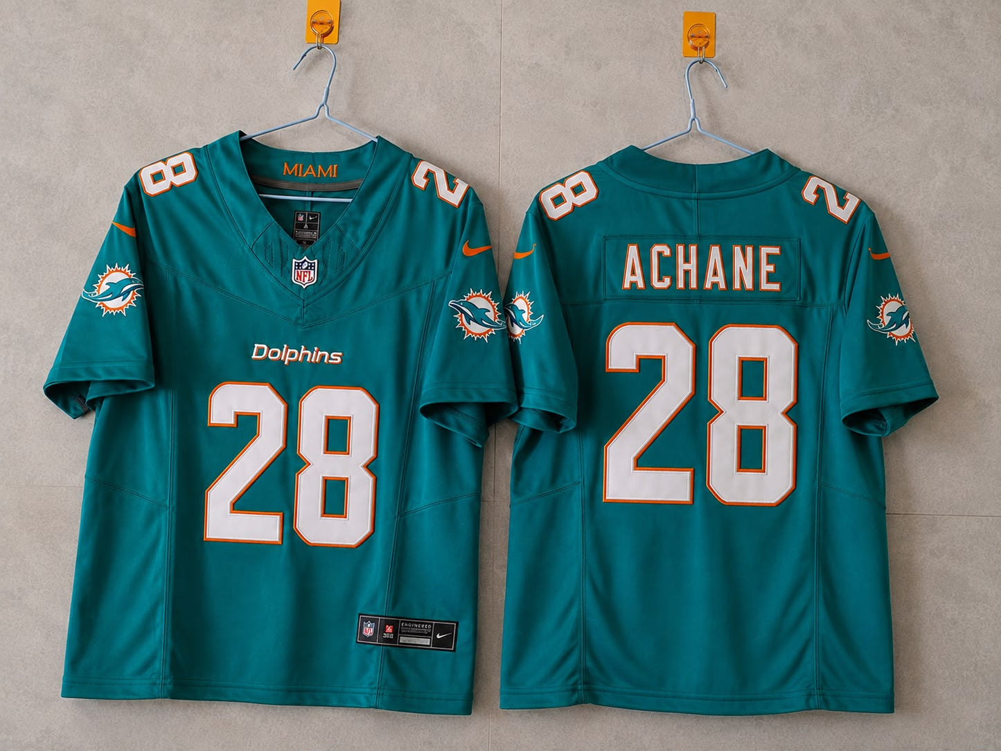 Miami Dolphins De'Von Achane Blue Jersey