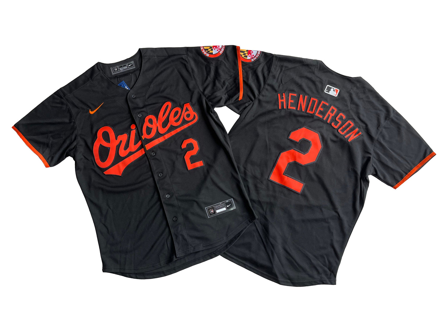 BALTIMORE ORIOLES GUNNAR HENDERSON BLACK JERSEY