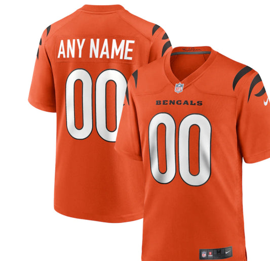 Cincinnati Bengals Nike Alternate Game Custom Jersey - Orange