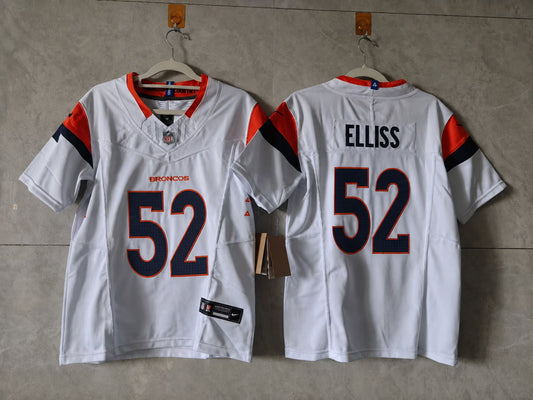 DENVER BRONCOS JONAH ELLISS WHITE JERSEY