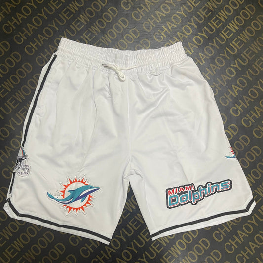 MIAMI DOLPHINS WHITE SHORTS