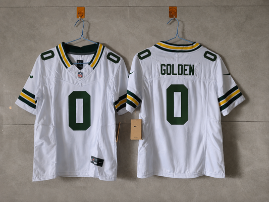 GREEN BAY PACKERS MATTHEW GOLDEN WHITE JERSEY