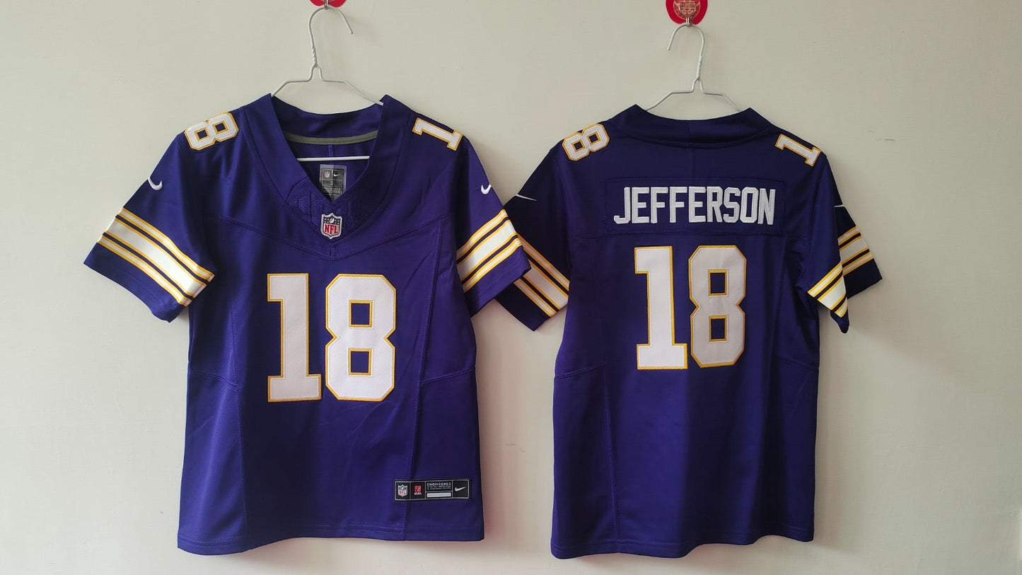 MINNESOTA VIKINGS JUSTIN JEFFERSON THROWBACK JERSEY