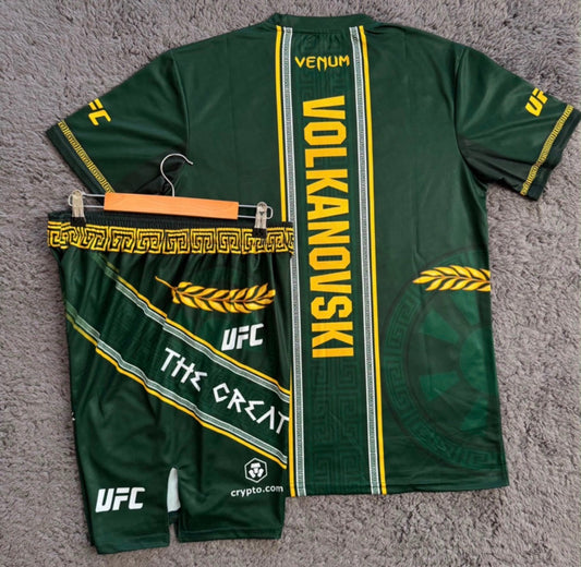 ALEXANDER VOLKANOVSKI GREEN SHIRT & GREEN SHORTS COMBO