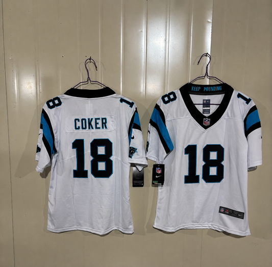 CAROLINA PANTHERS JALEN COKER WHITE JERSEY