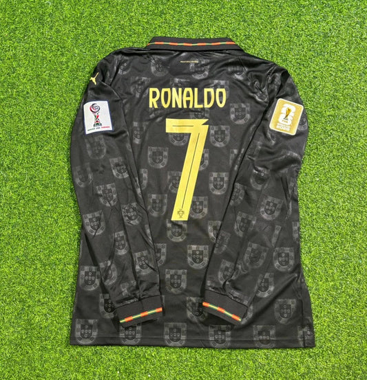 2026 World Cup Christiano Ronaldo Team Portugal Black Jersey