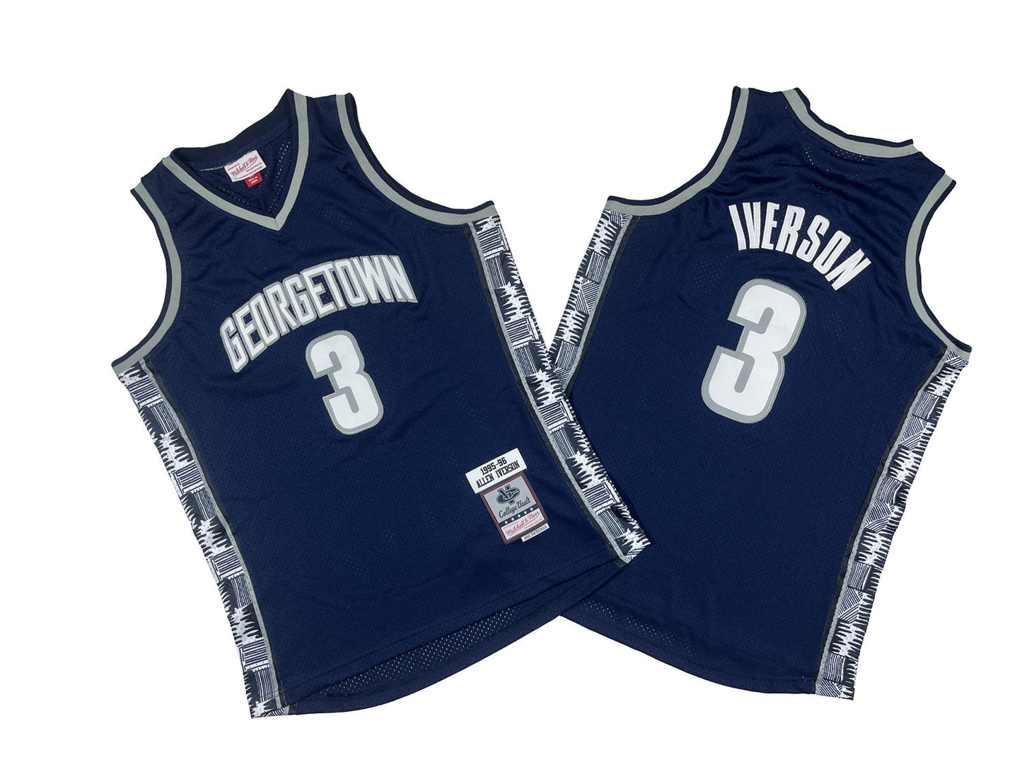 GEORGETOWN HOYAS ALLEN IVERSON BLUE JERSEY