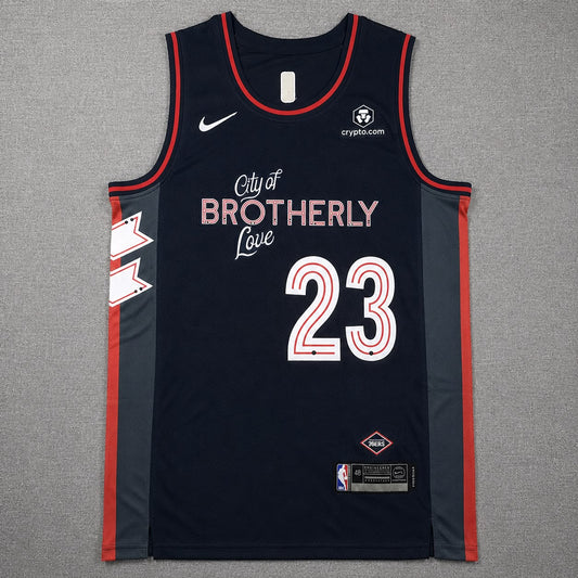 PHILADELPHIA 76ERS LEBRON JAMES BLUE JERSEY