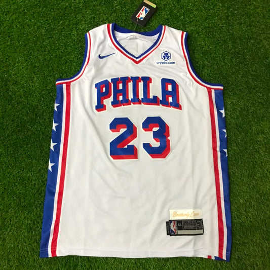 PHILADELPHIA 76ERS LEBRON JAMES WHITE JERSEY