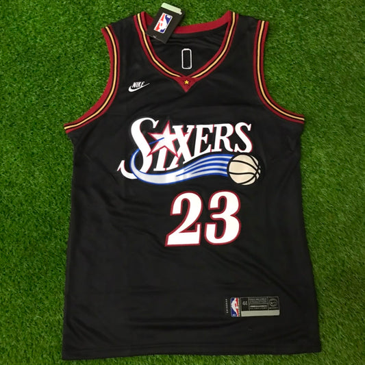 PHILADELPHIA 76ERS LEBRON JAMES BLACK RETRO JERSEY