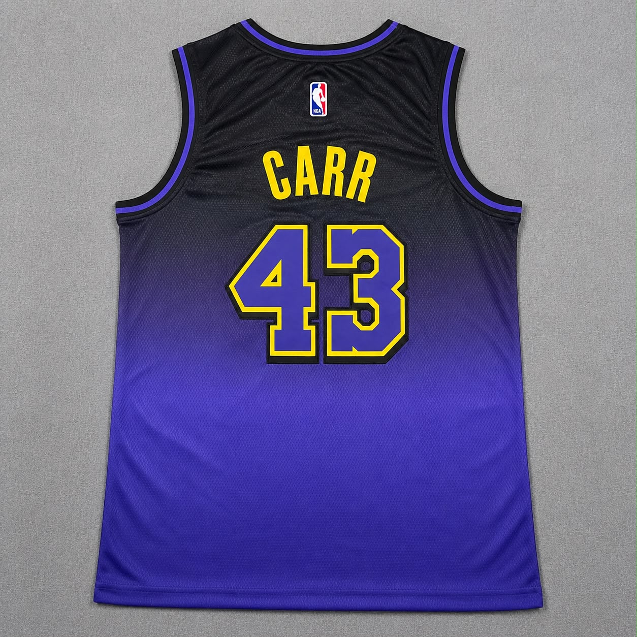LOS ANGELES LAKERS CAMERON CARR PURPLE JERSEY