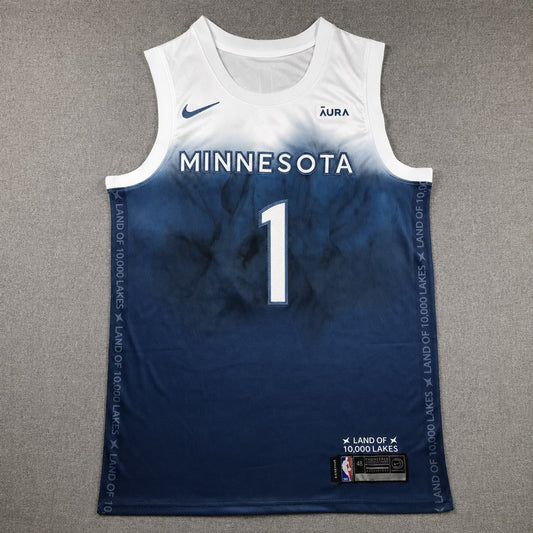 MINNESOTA TIMBERWOLVES LAMELO BALL BLUE JERSEY