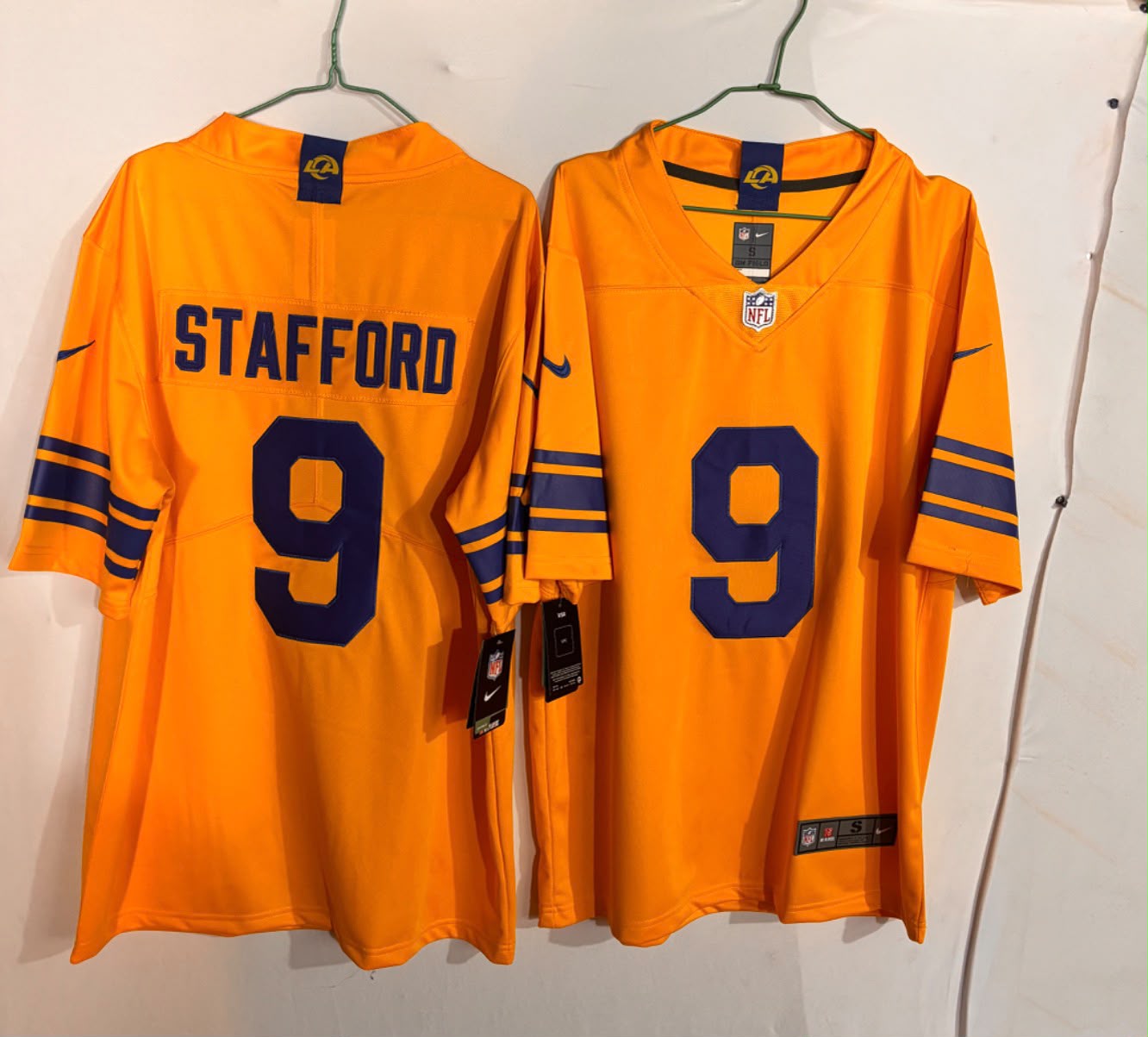 LOS ANGELES RAMS MATTHEW STAFFORD YELLOW JERSEY