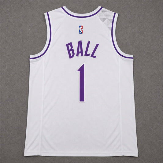 MINNESOTA TIMBERWOLVES LAMELO BALL WHITE JERSEY