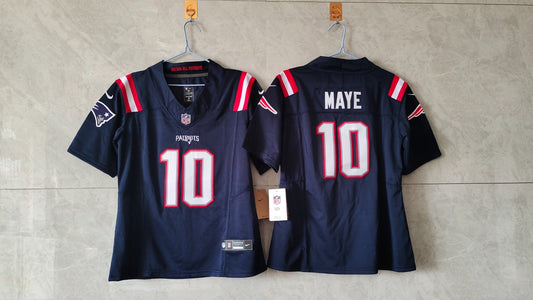 New England Patriots Drake Maye Blue Jersey