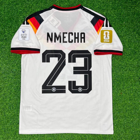 2026 WORLD CUP LUKAS NMECHA TEAM GERMANY WHITE JERSEY