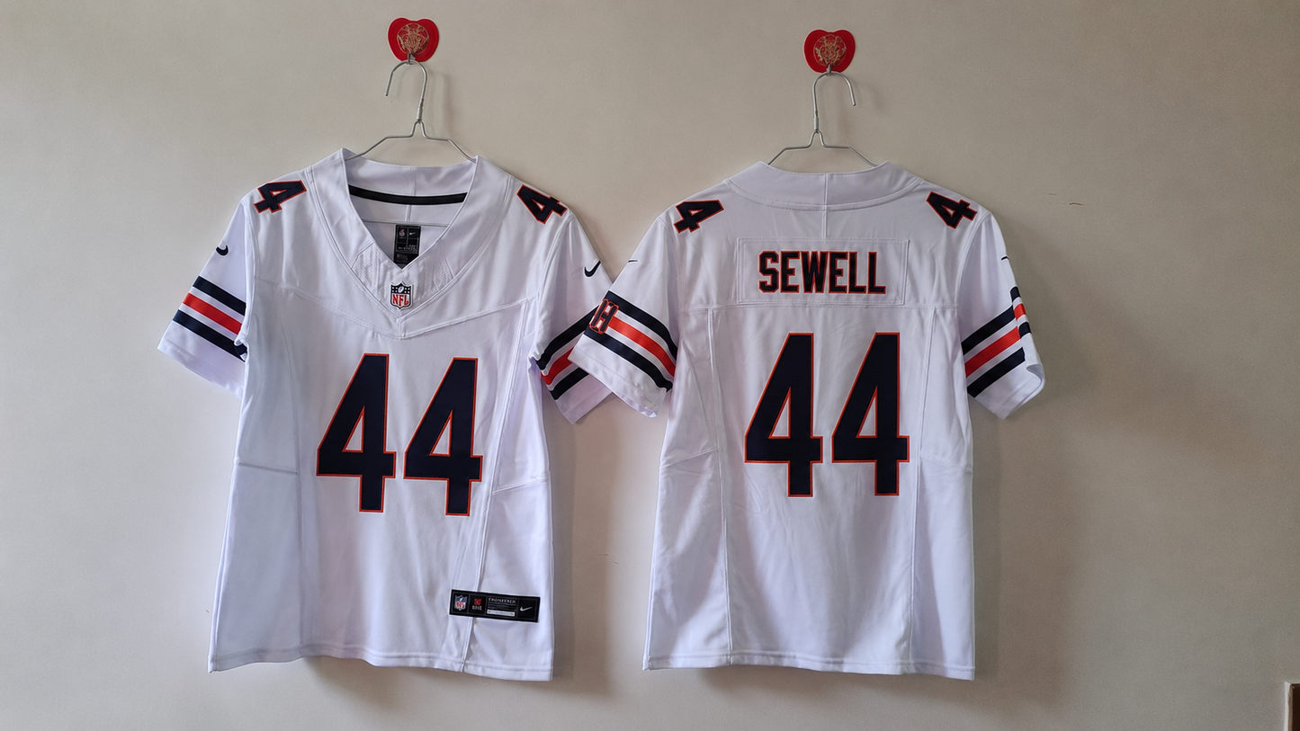 CHICAGO BEARS NOAH SEWELL WHITE JERSEY