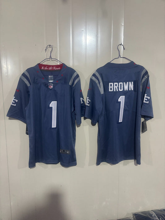 NEW ENGLAND PATRIOTS AJ BROWN RIVAL JERSEY