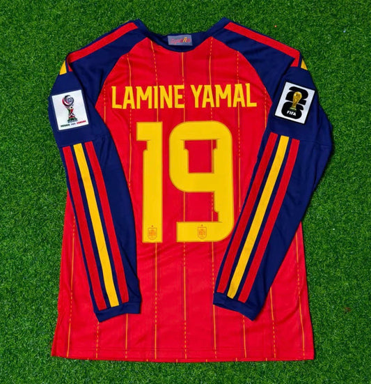 2026 World Cup Lamine Yamal Team Spain Red Jersey
