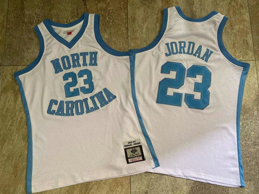 NORTH CAROLINA TAR HEELS MICHAEL JORDAN WHITE JERSEY