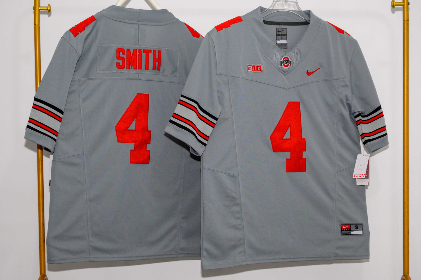 OHIO STATE BUCKEYES JEREMIAH SMITH GREY JERSEY