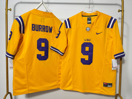 LSU TIGERS JOE BURROW GOLD JERSEY