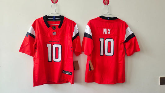 Denver Broncos Bo Nix Orange Jersey