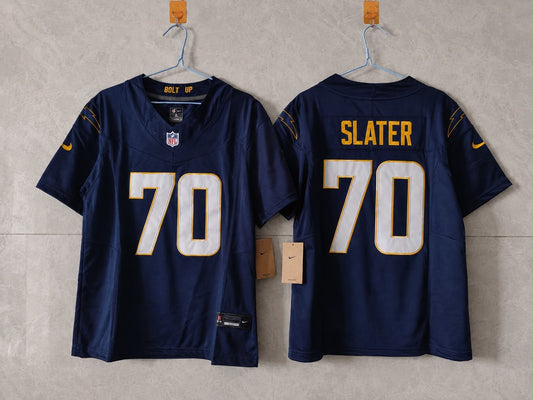LOS ANGELES CHARGERS RASHAWN SLATER DARK BLUE JERSEY