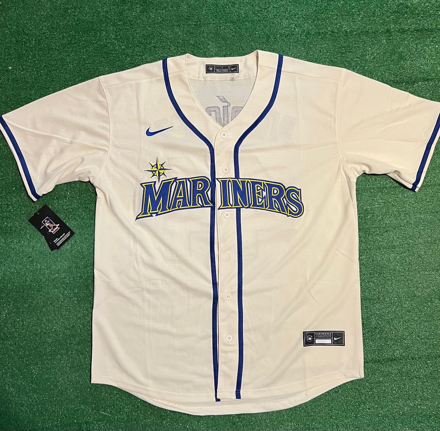 Julio Rodriguez Cream Seattle Mariners Jersey