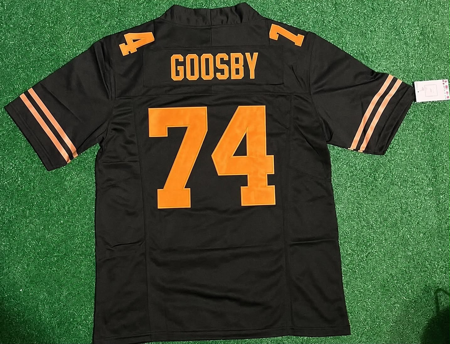 TEXAS LONGHORNS TREVOR GOOSBY BLACK JERSEY