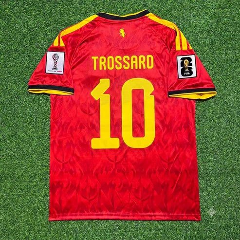 2026 WORLD CUP LEONARDO TROSSARD TEAM BELGIUM RED JERSEY