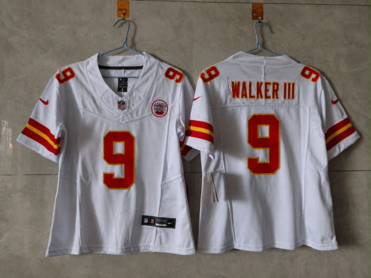 KANSAS CITY CHIEFS KENNETH WALKER WHITE JERSEY