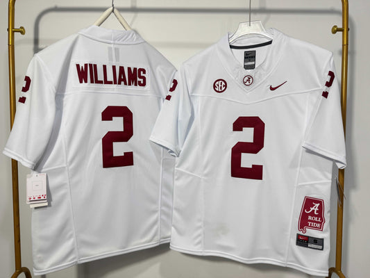 ALABAMA CRIMSON TIDE RYAN WILLIAMS WHITE JERSEY