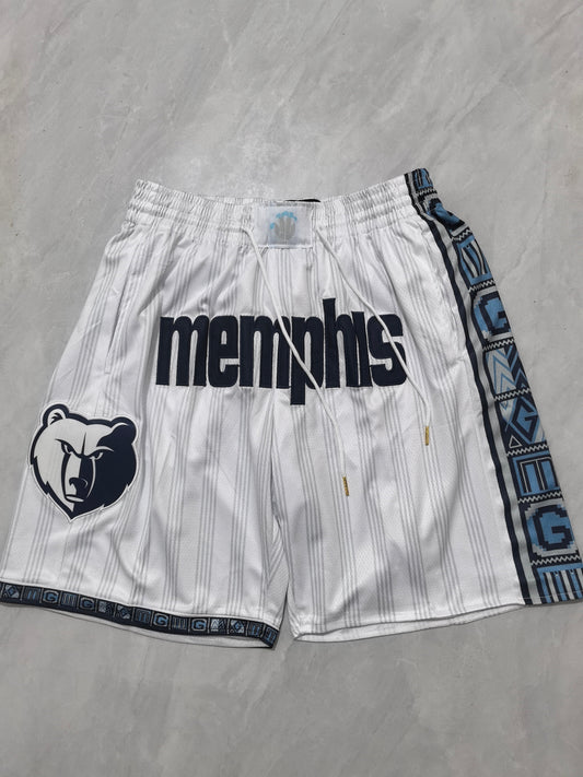 MEMPHIS GRIZZILES WHITE SHORTS
