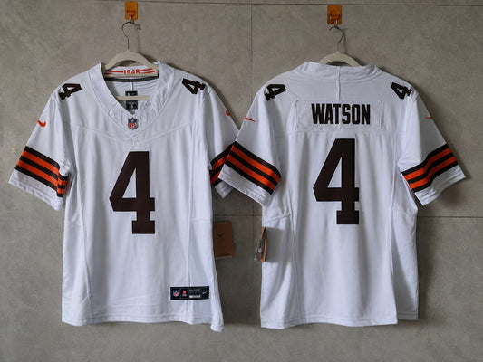 CLEVELAND BROWNS DESHAUN WATSON WHITE JERSEY ￼