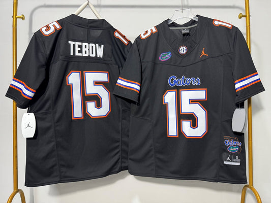 FLORDIA GATORS TIM TEBOW BLACK JERSEY
