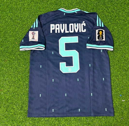 2026 WORLD CUP ALEKSANDAR PAVLOVIC TEAM GERMANY BLUE JERSEY